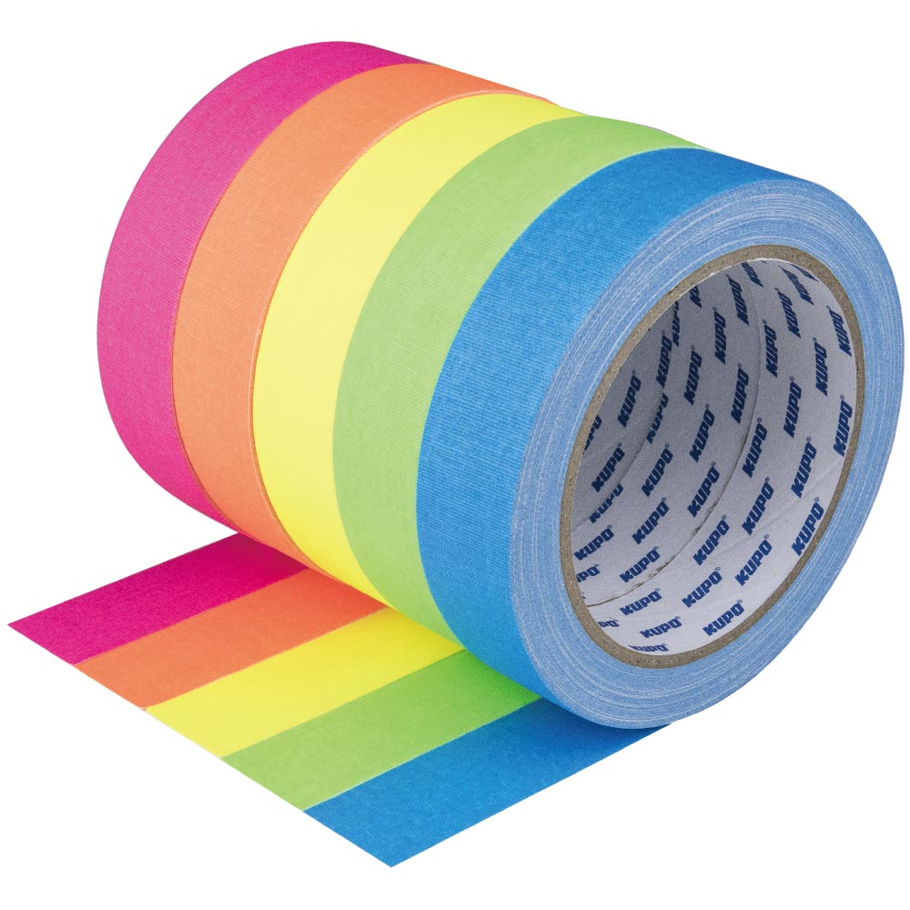 Лента клейкая KUPO CSS-2415OG CLOTH SPIKE TAPE оранжевая