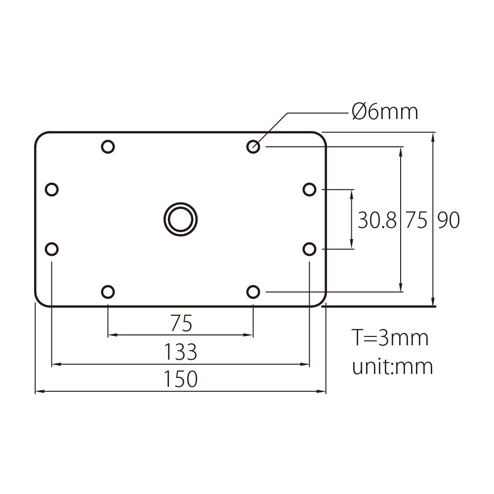 Кронштейн KUPO KS-044 9" BABY WALL PLATE